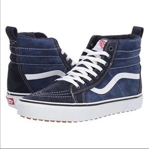 Vans SK8-Hi MTE True Navy / White Suede Hi-Tops NWT